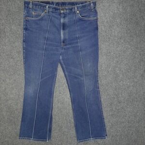 Vintage Levis Jeans Men 40x29 Blue 517 Slim Fit Bootcut Pleated Y2K Tag 42x30